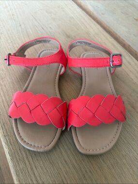 Old Navy Coral Braided Ankle-Strap Sandals for Kids